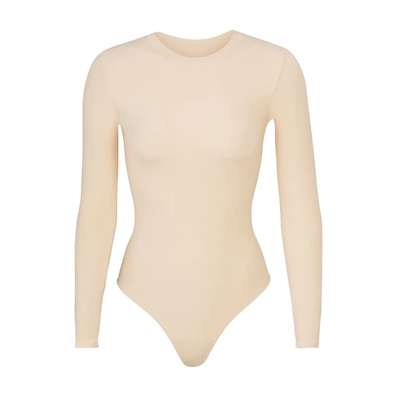 SKIMS FITS EVERYBODY LONG SLEEVE CREW NECK BODYSUIT - Picture 1 of 2